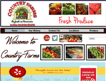 Tablet Screenshot of countryfarmsmarket.com